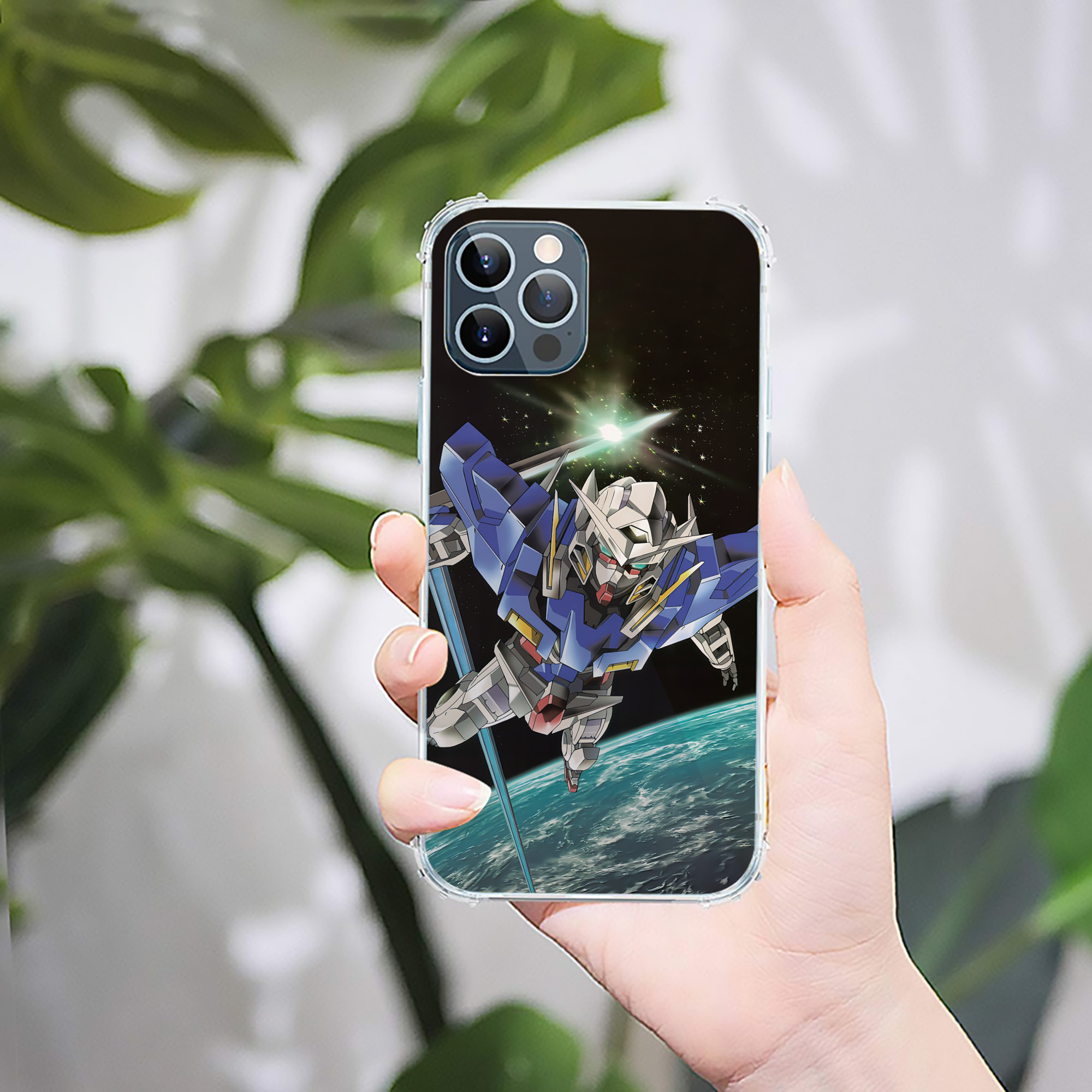 （画像用） 機動戦士ガンダム Mobile Suit Gundam 【iPhone 12シリーズ対応】透明スマホケース（クリアソフトケース）